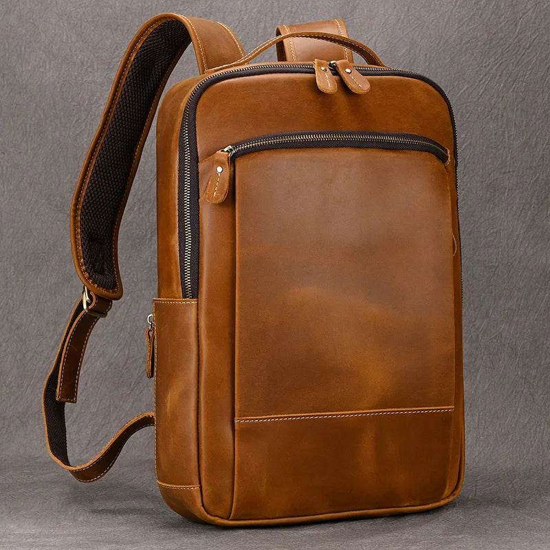 Unique Designer Leather Beetle Style Backpack for Men and Women - VacationGrabs