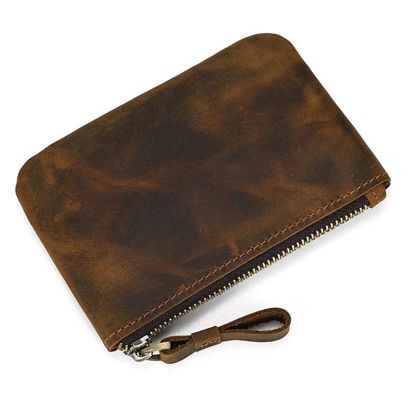 Genuine Leather Coin Wallet for Men & Women Card Holder Purse - VacationGrabs