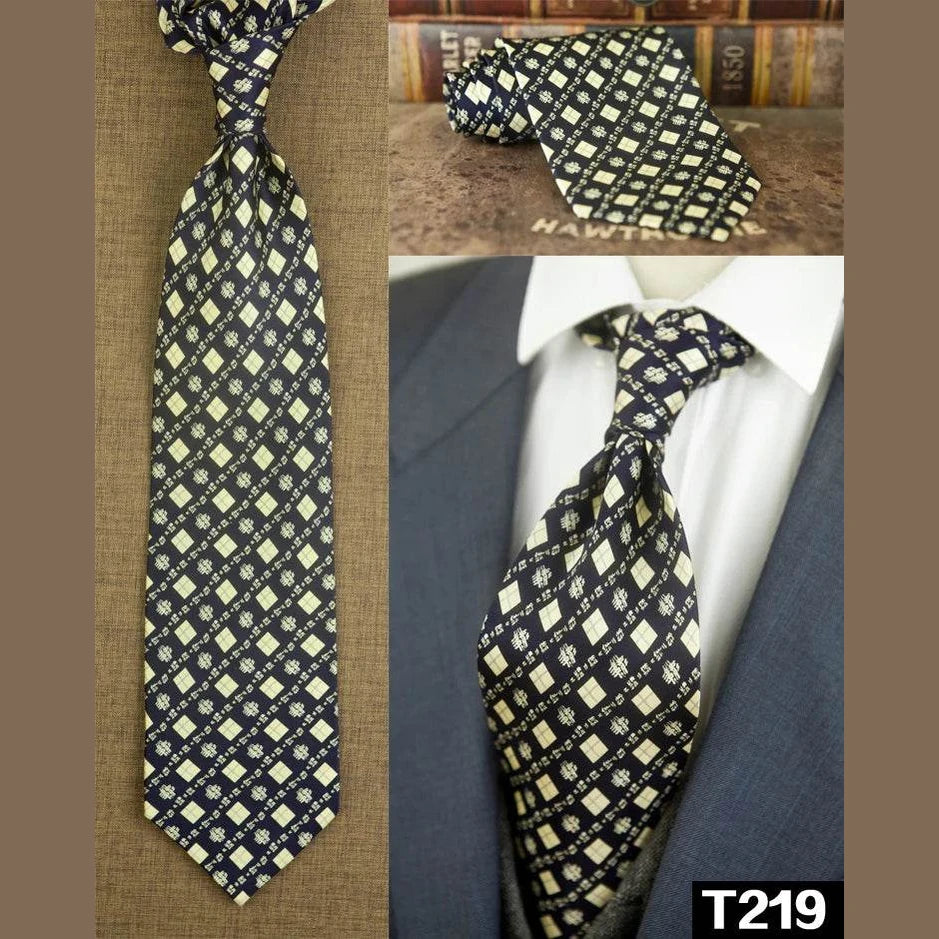 Classic Multicolor Silk Ties: Geometric & Floral Designs - VacationGrabs