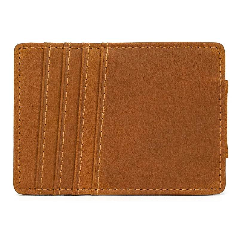 Luxury Designer Card Holder Money Clip Purse Wallet Genuine Leather - VacationGrabs