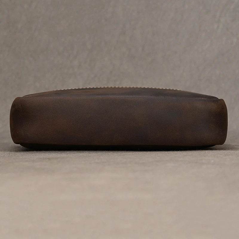 Small Men's Leather Retro Clutch Bag Casual Crossbody Fashion Bag - VacationGrabs