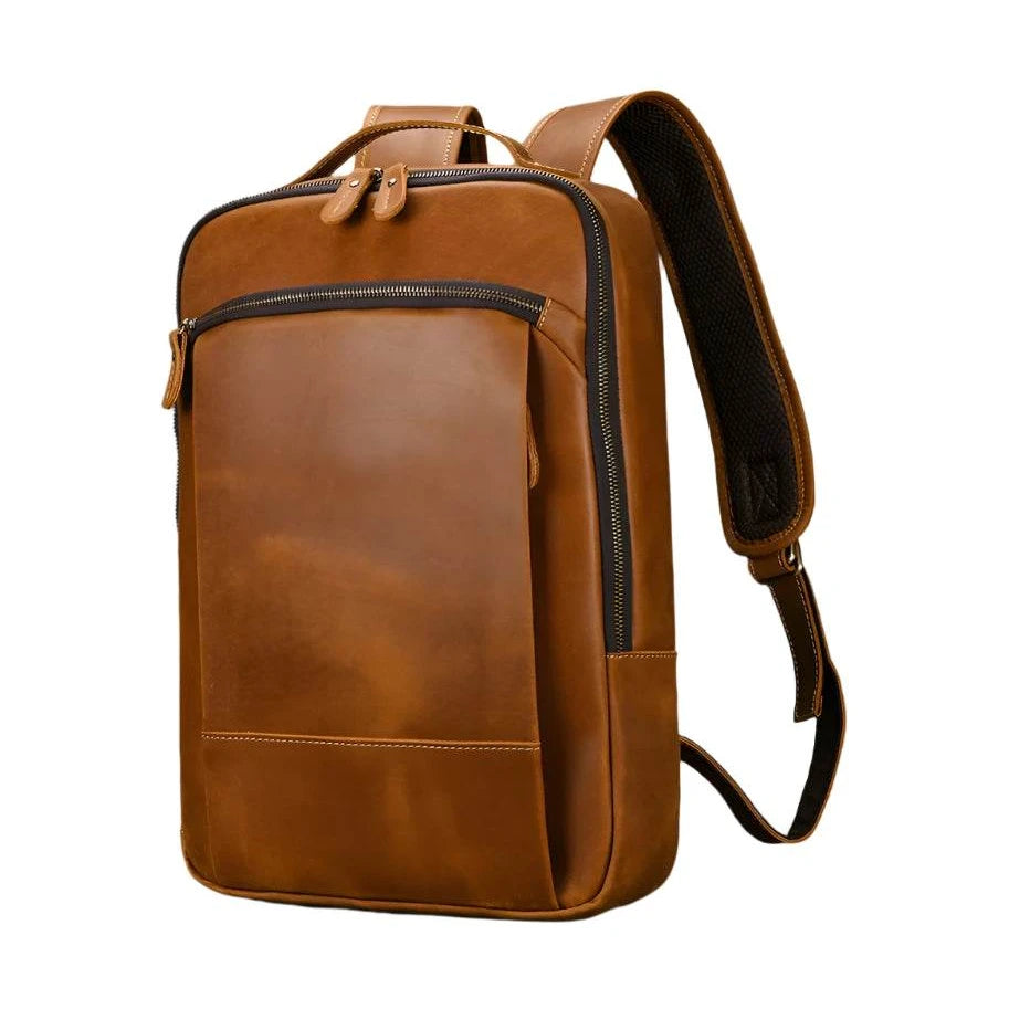 Unique Designer Leather Beetle Style Backpack for Men and Women - VacationGrabs