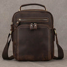 High-Quality Genuine Leather Men’s Crossbody Bag Vintage Sling Bag - VacationGrabs
