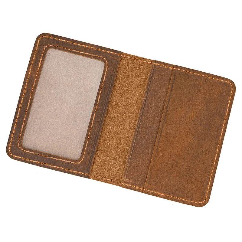 Genuine Leather Slim Wallet Coin Purse Cash Key Cards Holder - VacationGrabs