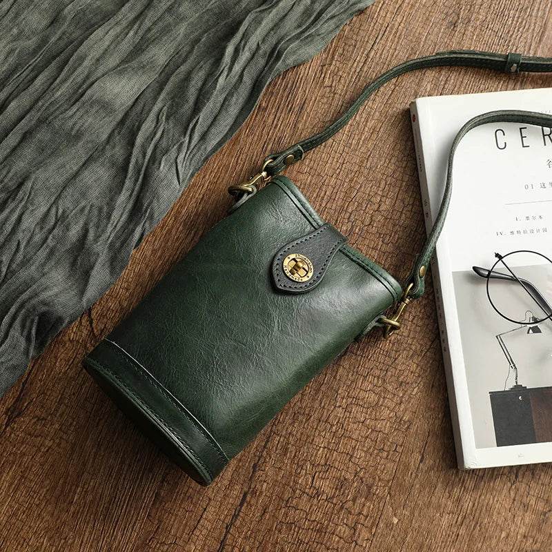 High Fashion Luxury Leather Shoulder Bag for Women Mobile Pouch - VacationGrabs