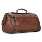 Luxury Leather Duffle Bags for Business Flights 45cm Travel Bag - VacationGrabs