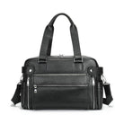 Men's Business Briefcase Leather Travel Tote Bag - VacationGrabs