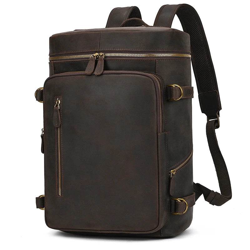 Large Leather Backpack Luxury Designer Laptop Travel Backpack - VacationGrabs
