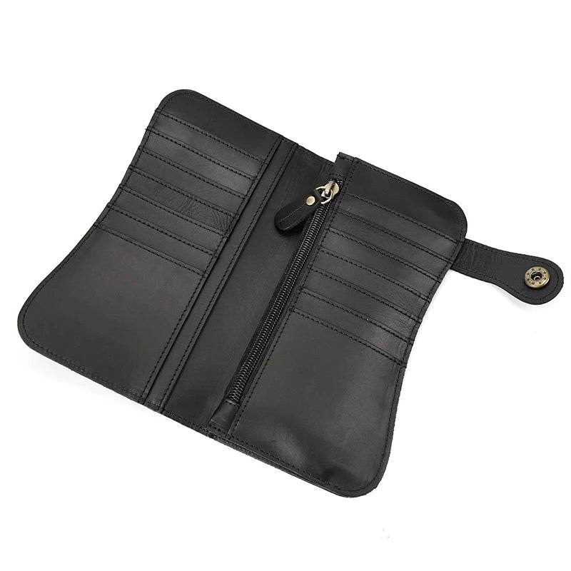 Fashion Leather Men’s Wallet Phone Purse Vintage Style Clutch Bag - VacationGrabs