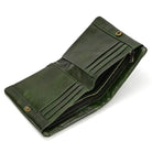 Genuine Leather Short Wallet for Men Bifold Coin Holder Card Purse - VacationGrabs