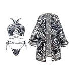 Retro One Piece Swimsuit Skirt Swimwear - VacationGrabs