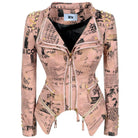 Denim Rivet Punk Slim Fit Jackets - VacationGrabs