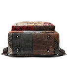 Colorful Patchwork Backpack For Women Genuine Leather - VacationGrabs