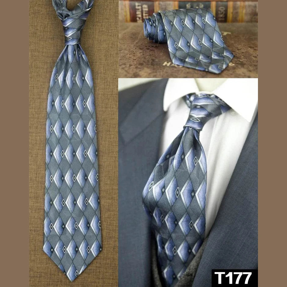 Classic Multicolor Silk Ties: Geometric & Floral Designs - VacationGrabs