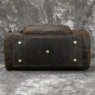 Big Capacity Leather Baggage Bag for Men Travel Weekender - VacationGrabs