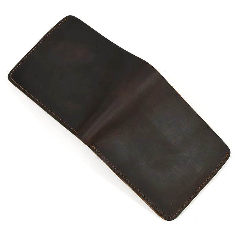 Leather Short Wallet Card Holder Bifold for Men, Women & Credit Cards - VacationGrabs