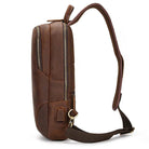 Men’s Leather Chest Bag with USB Cable Crossbody Outdoor Bag - VacationGrabs