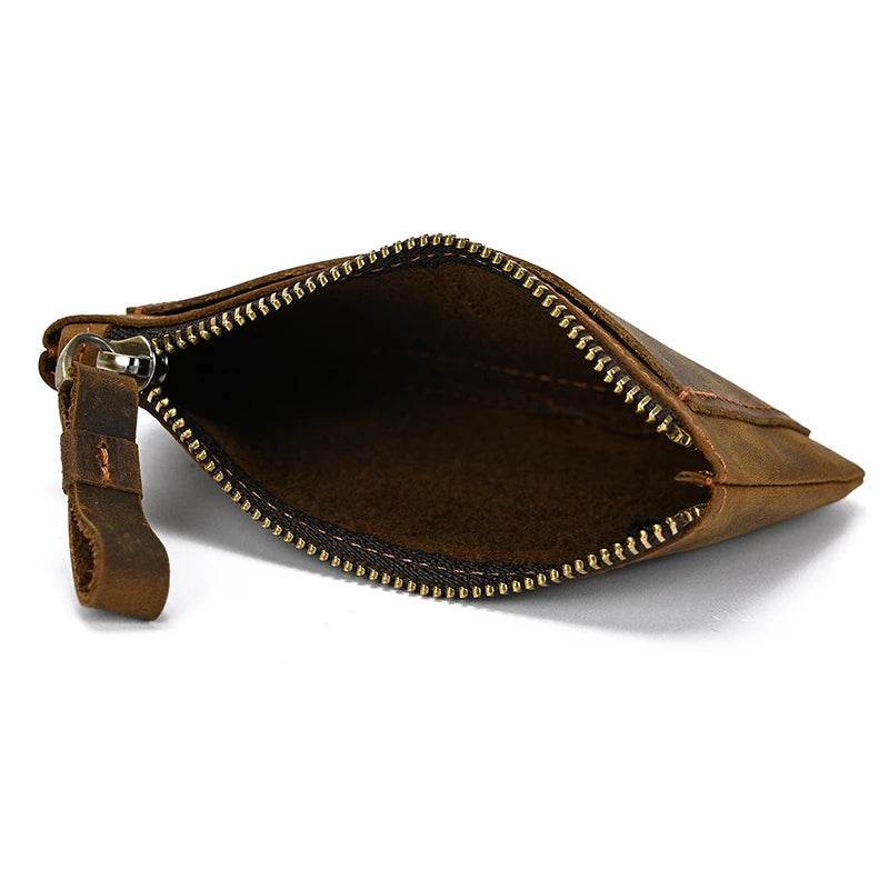 Genuine Leather Coin Wallet for Men & Women Card Holder Purse - VacationGrabs