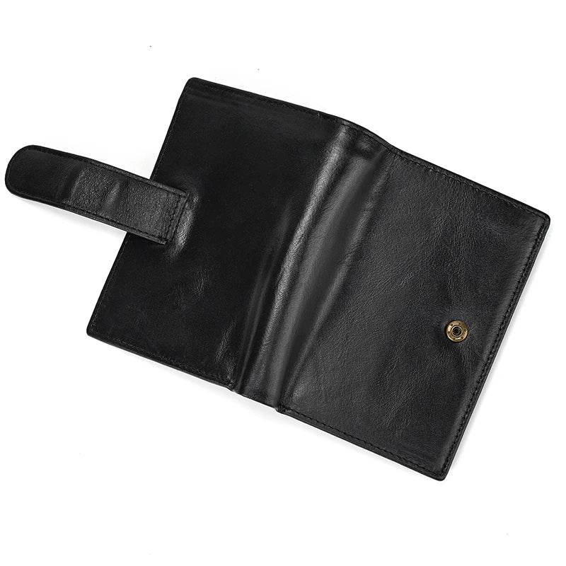 High-Quality Men’s Coin Purse for Credit Cards Leather Short Wallet - VacationGrabs