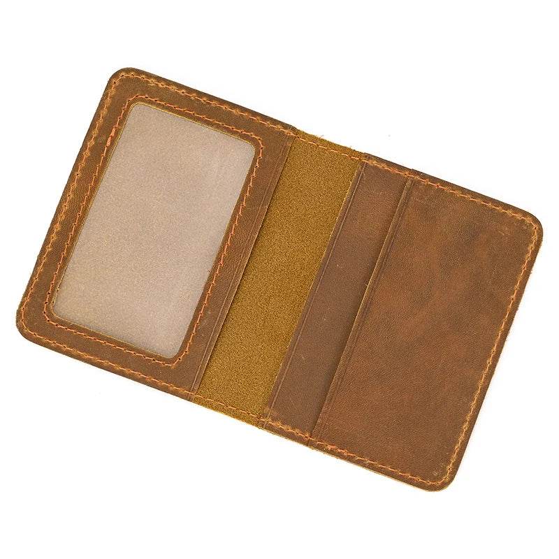 Genuine Leather Slim Wallet Coin Purse Cash Key Cards Holder - VacationGrabs