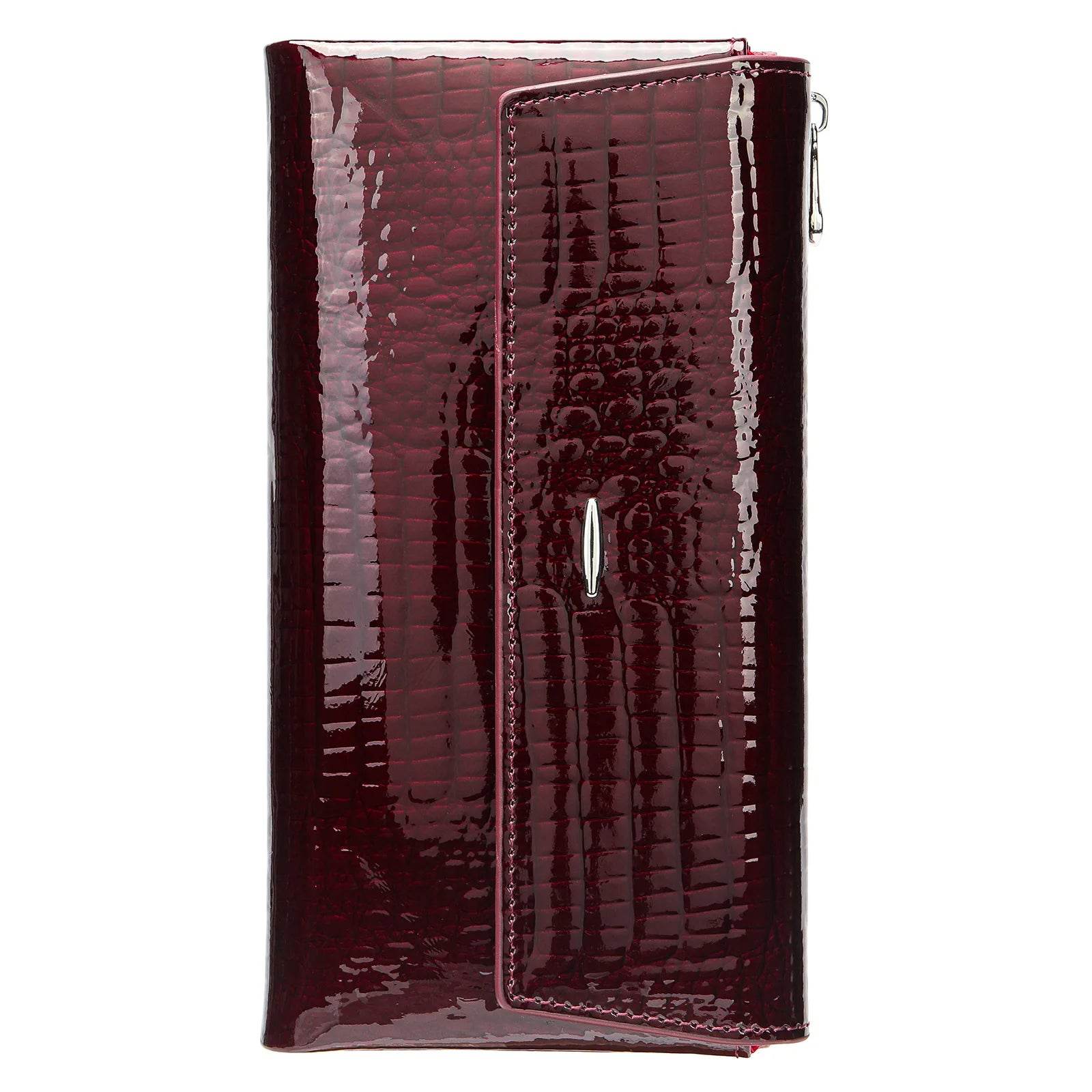 Luxury Women’s Leather Clutch Handbag Multi-Functional Large Wallet - VacationGrabs