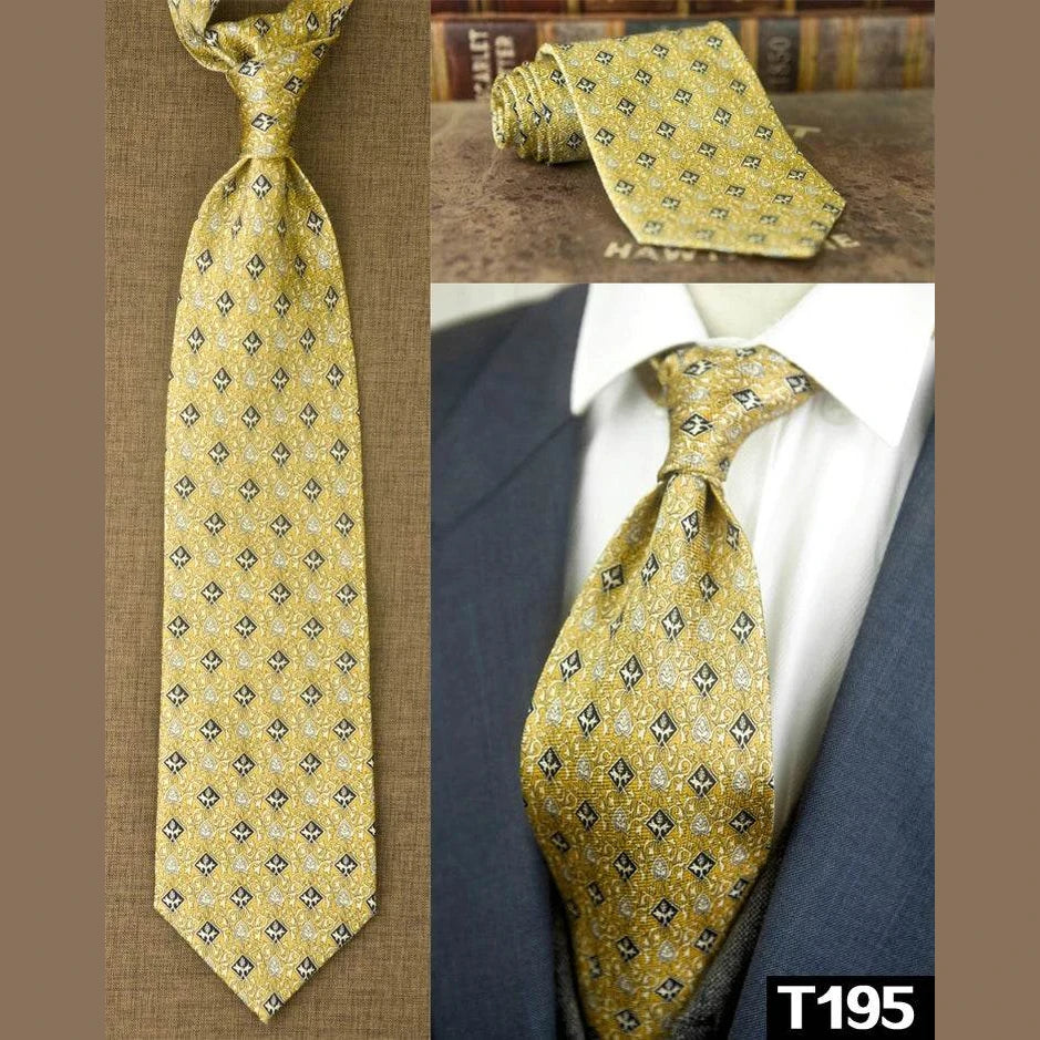 Classic Multicolor Silk Ties: Geometric & Floral Designs - VacationGrabs