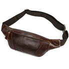 Leather Sling Bag for Outdoor Travel Men’s Chest Pack - VacationGrabs