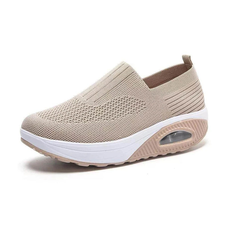 Women's Breathable Vulcanized Sneakers Platform Flat - VacationGrabs