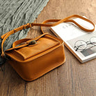 Luxury Full Grain Leather Messenger Bag for Women Anti-Theft - VacationGrabs