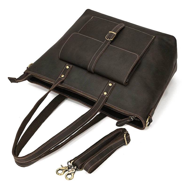 Vintage Luxury Designer Leather Shoulder Bags Messenger Handbag - VacationGrabs