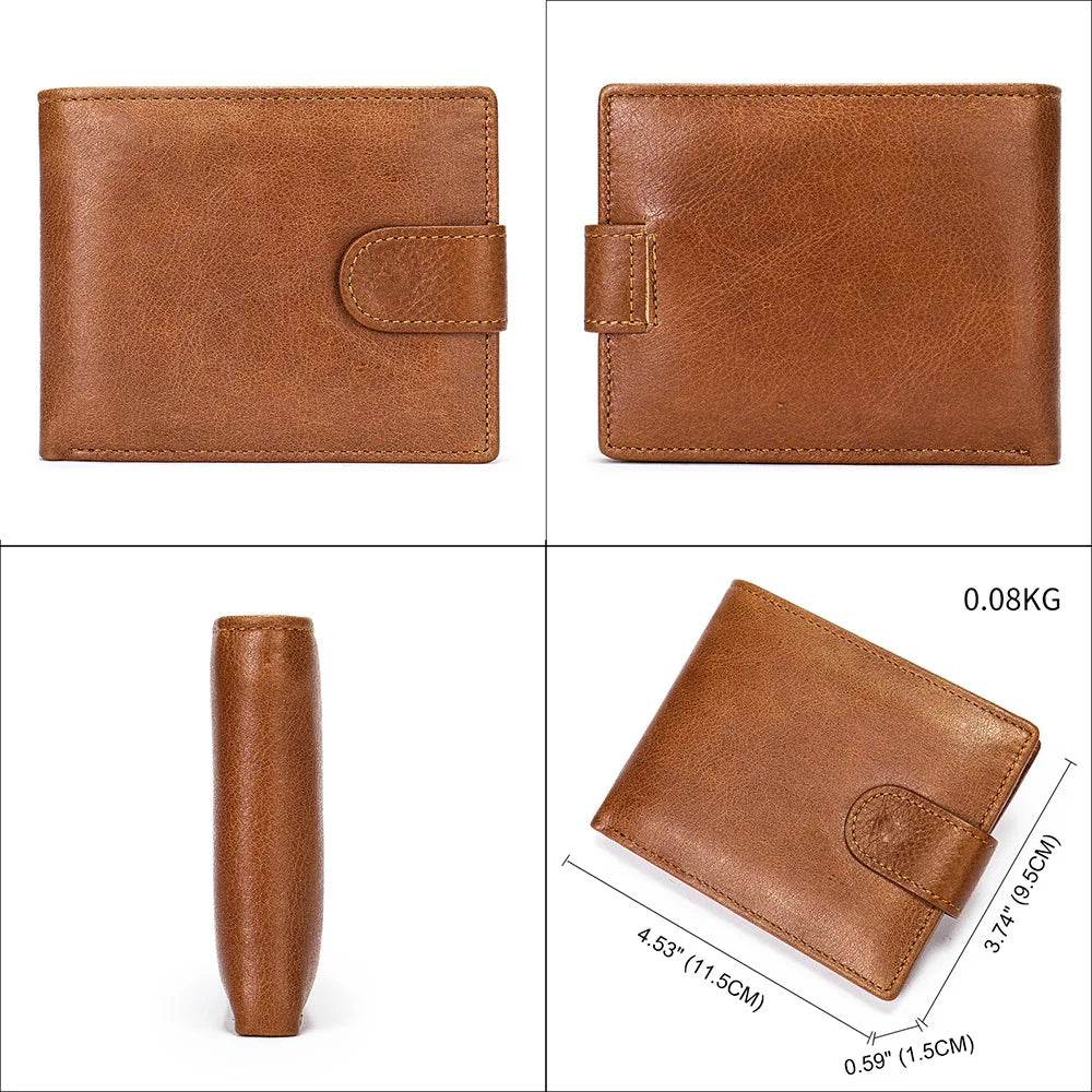 Casual Designer Short Wallet for Men with Coin Pocket RFID - VacationGrabs