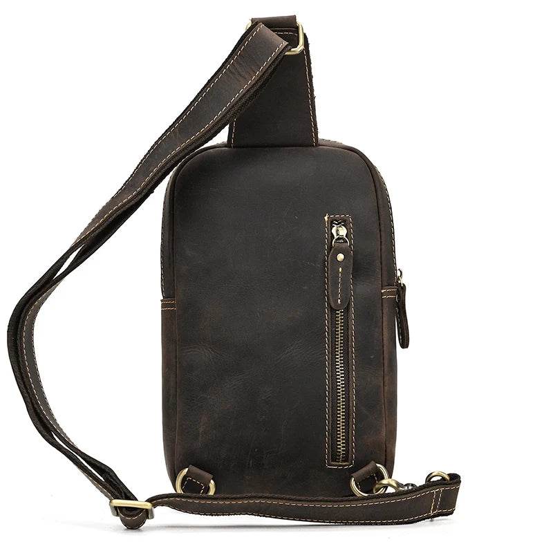 Fashion Vintage Men's Waist Bag Crossbody Chest Bag Sling Outdoor - VacationGrabs