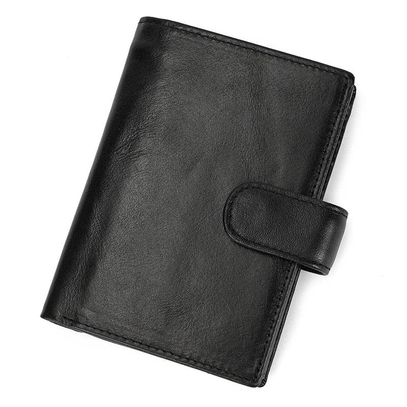 High-Quality Men’s Coin Purse for Credit Cards Leather Short Wallet - VacationGrabs