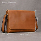 Men's Leather Crossbody Bag – High Quality Crazy Horse School Bag - VacationGrabs