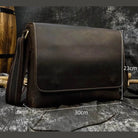Men's Leather Crossbody Bag – High Quality Crazy Horse School Bag - VacationGrabs