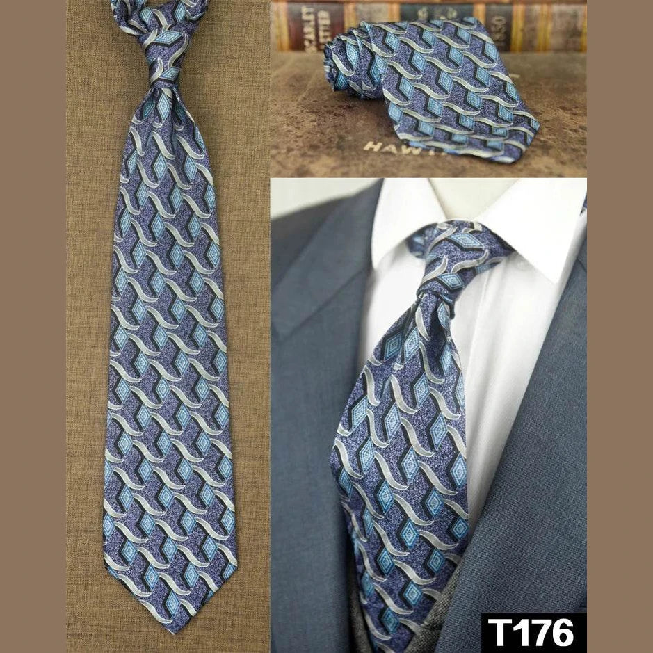 Classic Multicolor Silk Ties: Geometric & Floral Designs - VacationGrabs