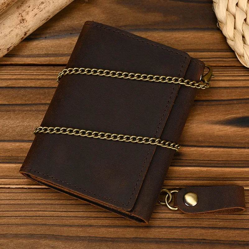Men’s Short Clip Wallet Leather Slim Design with Coin Bag - VacationGrabs