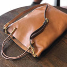 Women's Bucket Bag Natural Soft Genuine Leather - VacationGrabs
