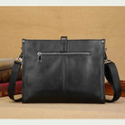 Men's Cow Leather Shoulder Bag A4 Briefcase Business Crossbody - VacationGrabs