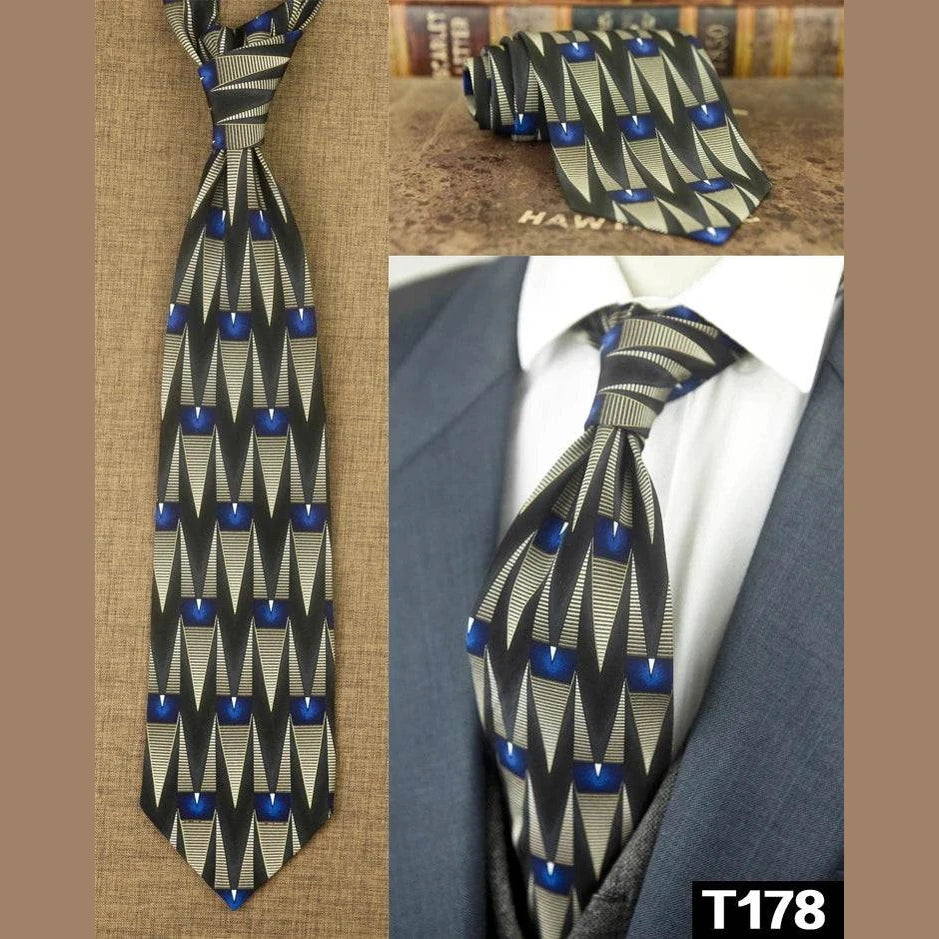 Classic Multicolor Silk Ties: Geometric & Floral Designs - VacationGrabs