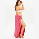 Plus Swimwear Cover-Up Summer Beach Pool Dress - VacationGrabs