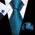 Green Silk Tie Set for Men: Multiple Shades Available - VacationGrabs