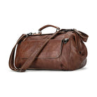 Luxury Leather Duffle Bags for Business Flights 45cm Travel Bag - VacationGrabs