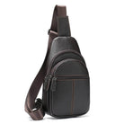 Men's Leather Chest Bag Crossbody Sling Travel Business Bag - VacationGrabs