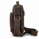 Retro Style Leather Shoulder Bag Men’s Crossbody Messenger Bag - VacationGrabs