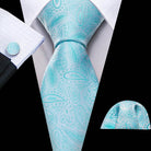 Green Silk Tie Set for Men: Multiple Shades Available - VacationGrabs