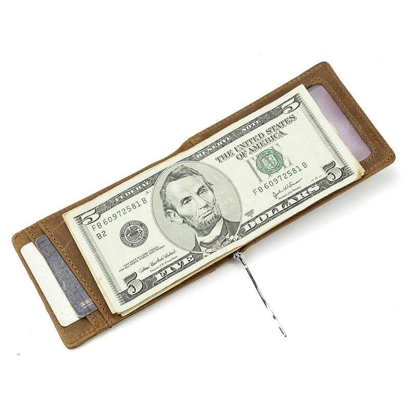 Simple Design Money Clip Wallet for Men & Women Dollar Card Wallet - VacationGrabs