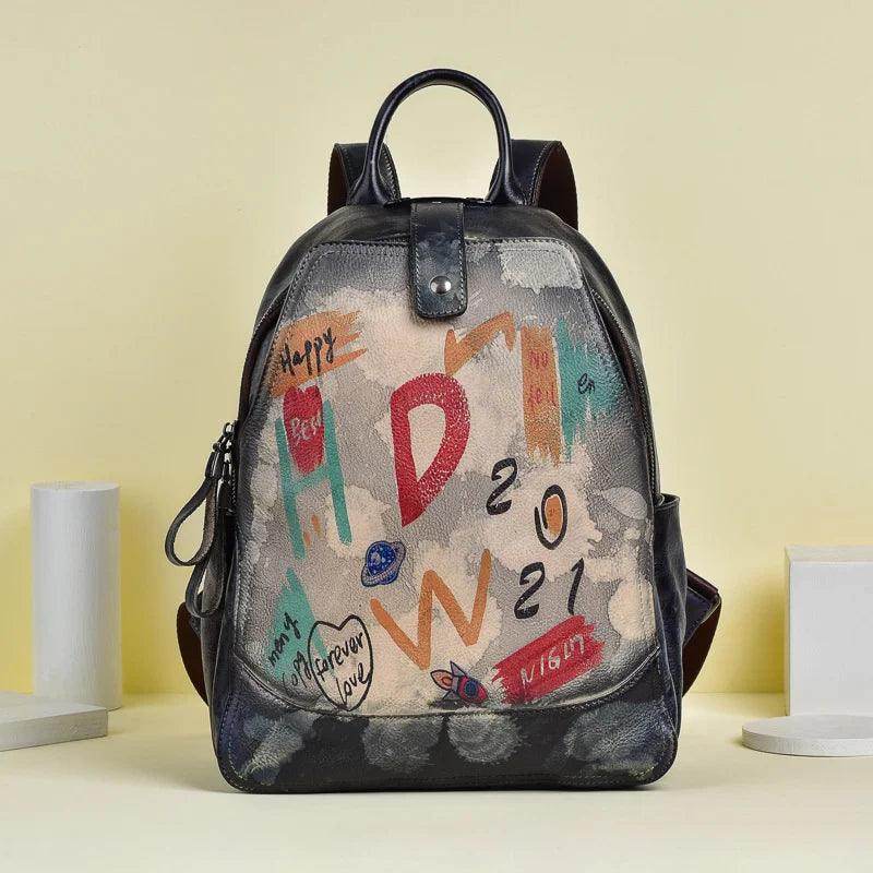 Women's Large Capacity Backpack Bag Versatile Retro Bag for - VacationGrabs