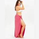 Plus Swimwear Cover-Up Summer Beach Pool Dress - VacationGrabs