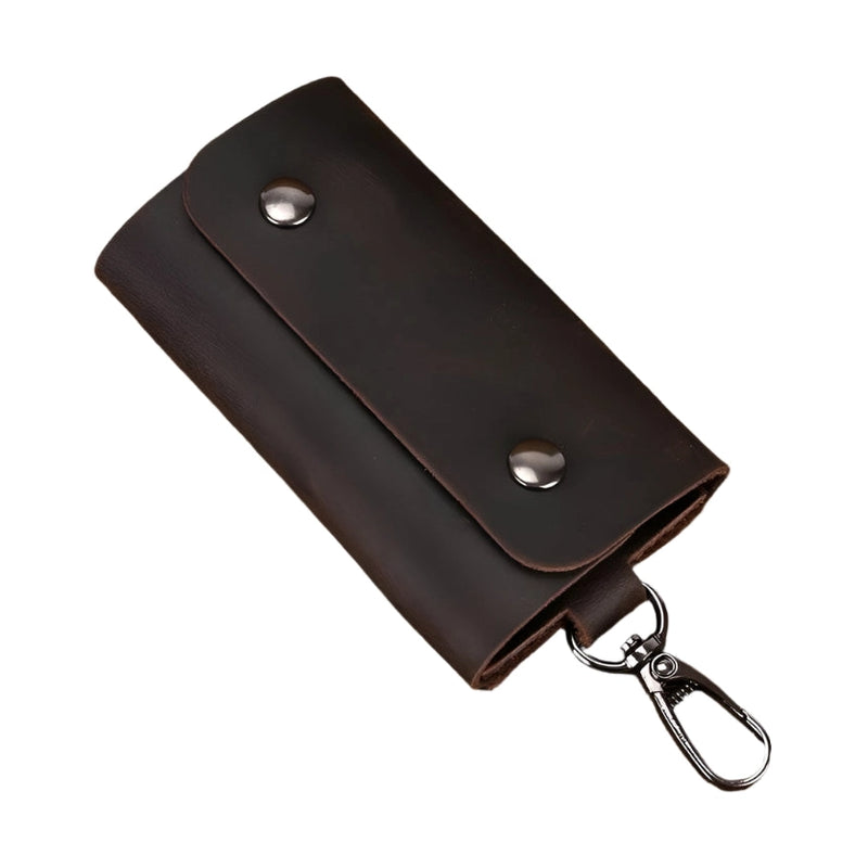 Crazy Horse Leather Keycase for Car & Coin Wallet Genuine Leather - VacationGrabs